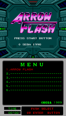 Arrow Flash (Mega-Tech) Title Screen